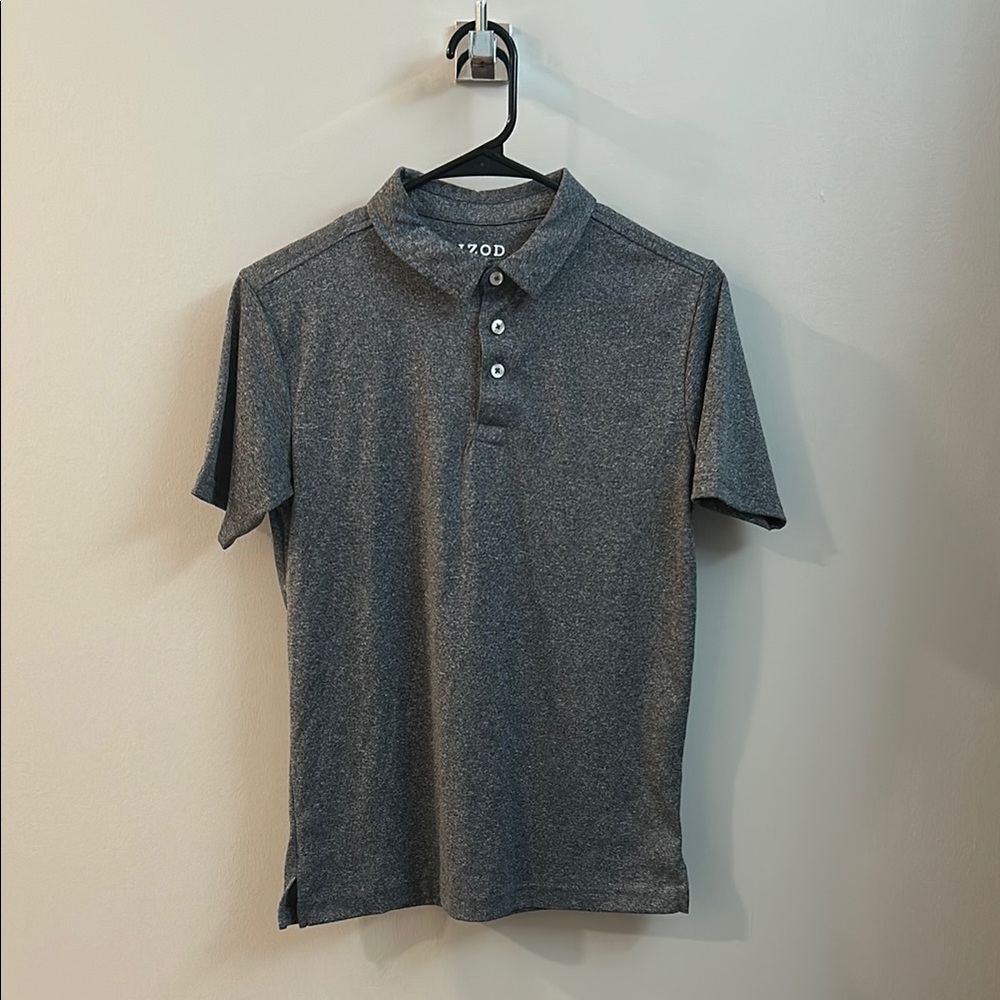 Izod Gray Polo Shirt Casual Comfort